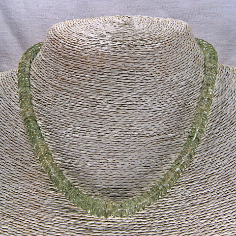 grüne Amethyst (Prasiolith) Halskette