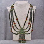 Ethnische Jade Halskette