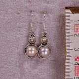 Ohrringe aus Perlen und Sterlingsilber