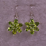 Ohrringe aus Peridot und Sterlingsilber