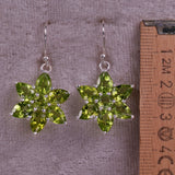 Ohrringe aus Peridot und Sterlingsilber