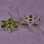 Ohrringe aus Peridot und Sterlingsilber